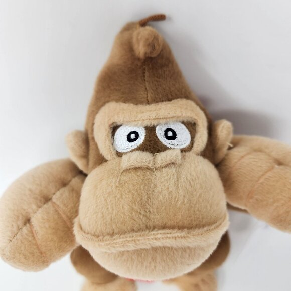 Donkey Kong Plush Toy Super Mario Series Brown Tan 10.5'' By Good Stuff Fun Inc - Picture 3 of 12